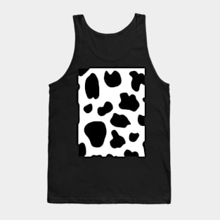 Large Cow Hide Print in Black and White Tank Top